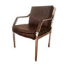 Vintage leather easy chair by Rudolf B. Glatzel for Knoll