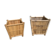 Lot of 2 bamboo pot covers