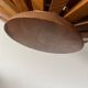 Art deco fruit bowl in olive wood