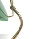 Banker lamp notary golden opaline green