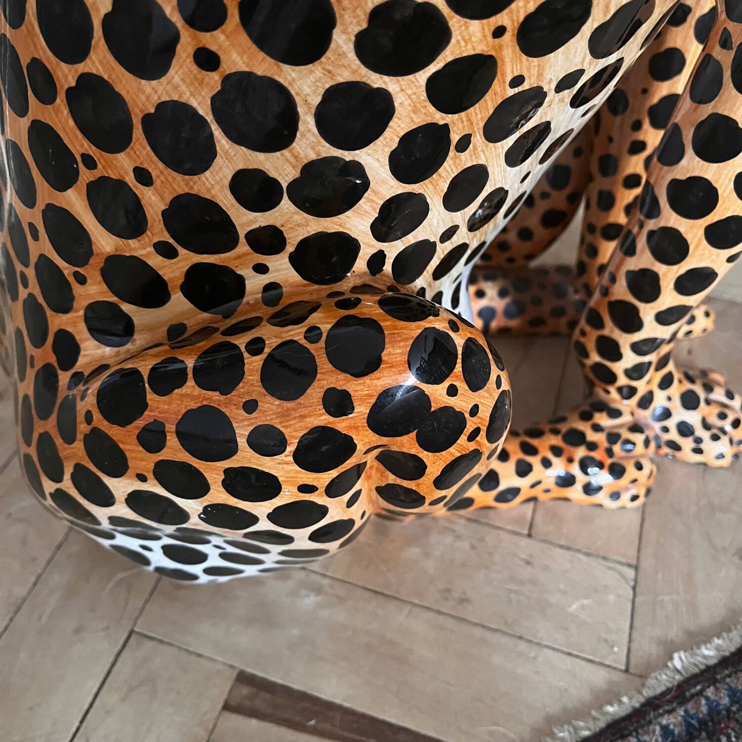 Vintage Ceramic Cheetah, 1970’s Italy