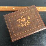 Former box box wood marquetry 19th