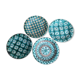 Series of 4 hollow plates Robert Picault Vallauris