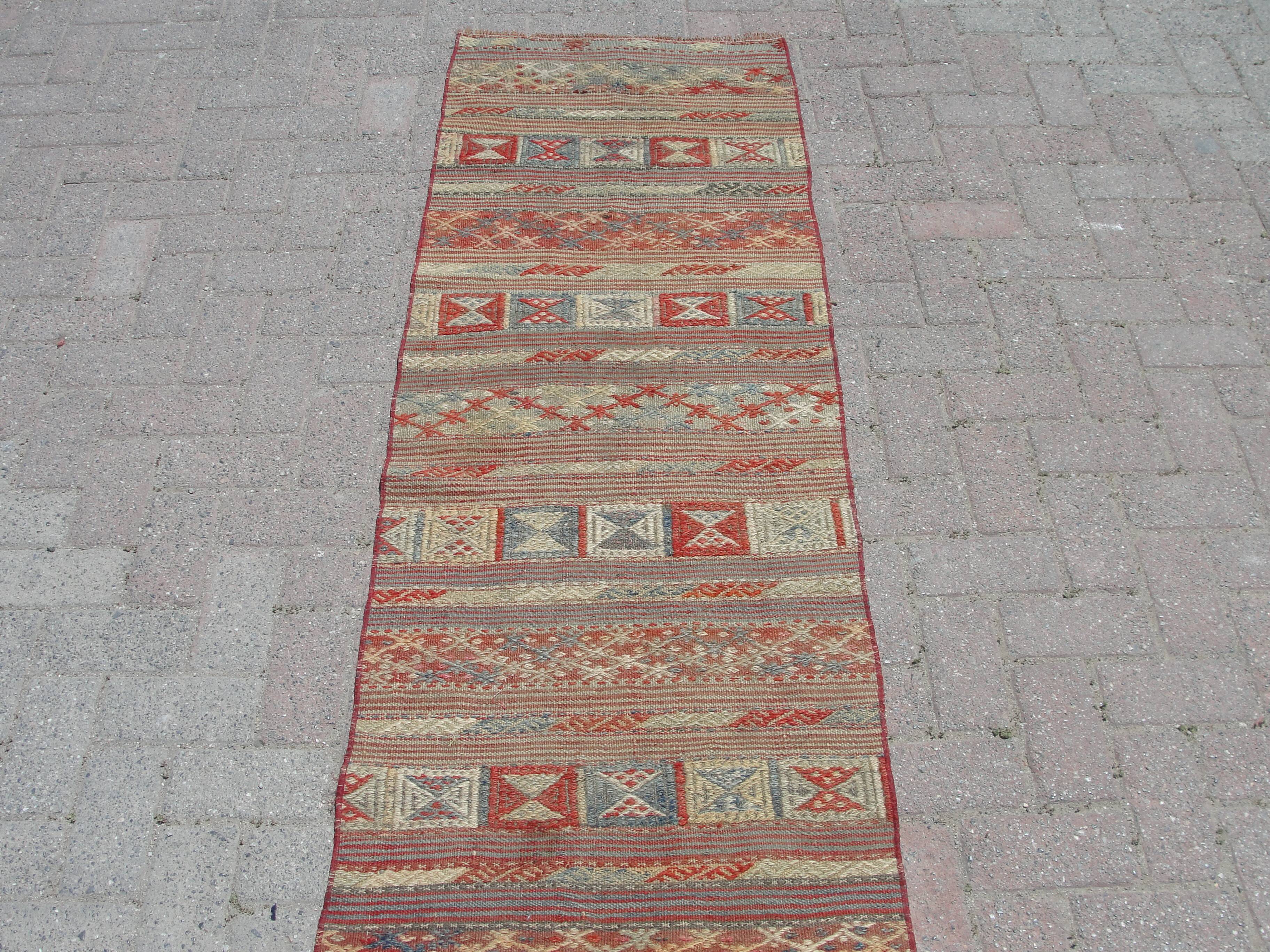 Handmade kilim rug runner
