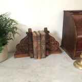 Former wooden bookends