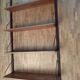 Teak wall shelf
