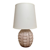 Small antique glass table lamp