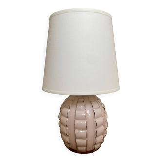 Small antique glass table lamp