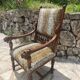 Walnut Armchair Louis XIII Style Period 19th Century