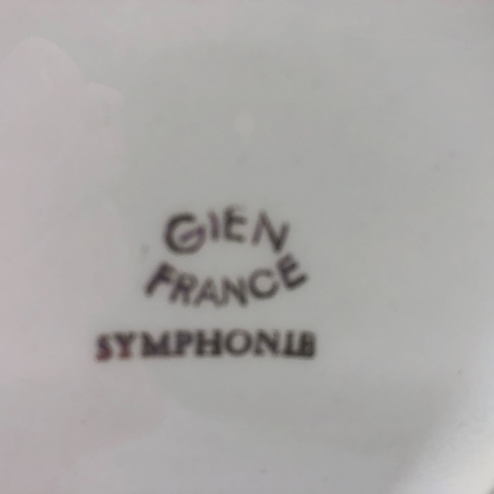 "Gien" dessert plates Symphonie model