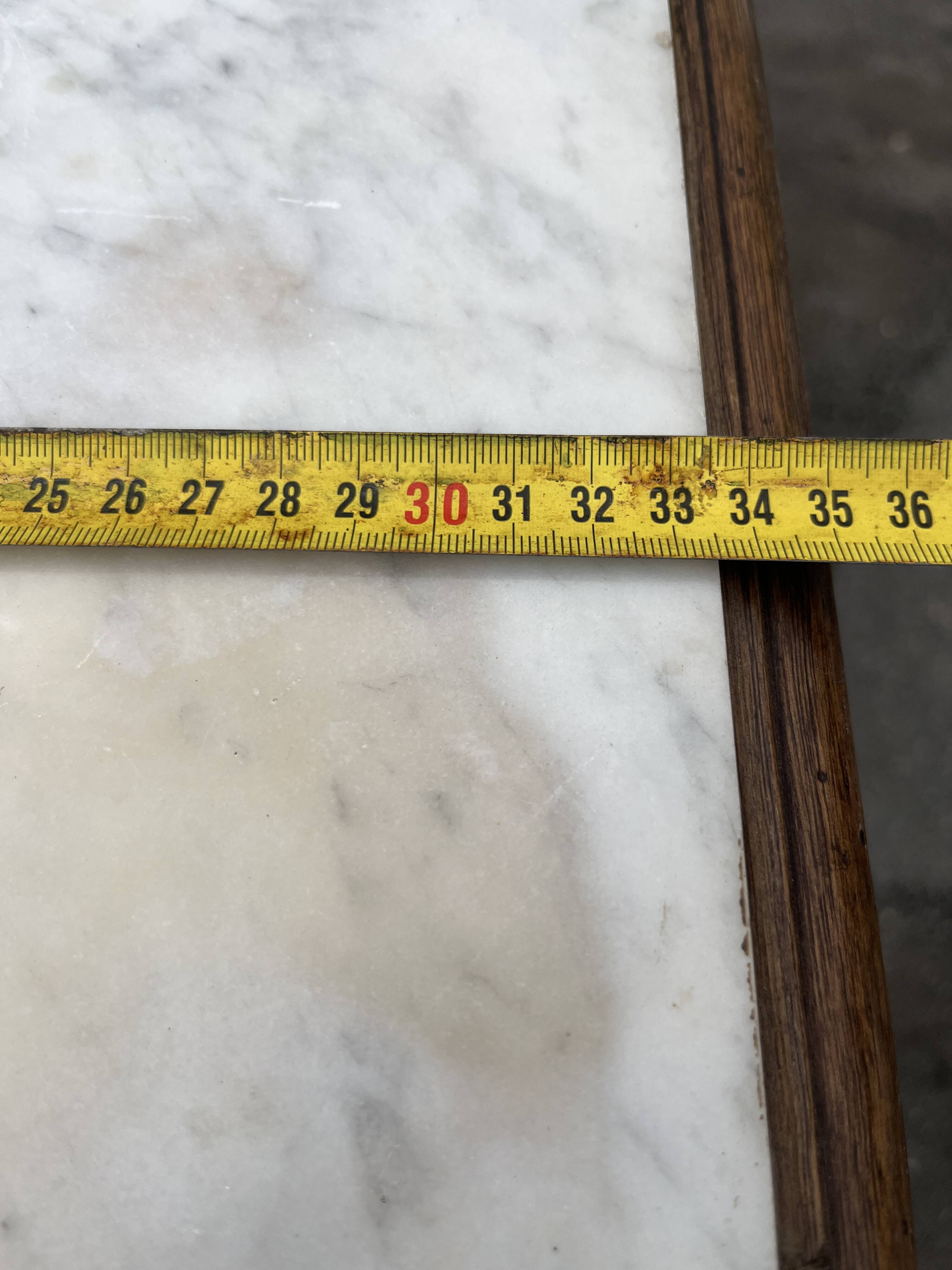 Large wooden and marble column/sheath