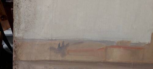 Oil painting on panel Florence View from San Frediano to Cestello early 1900