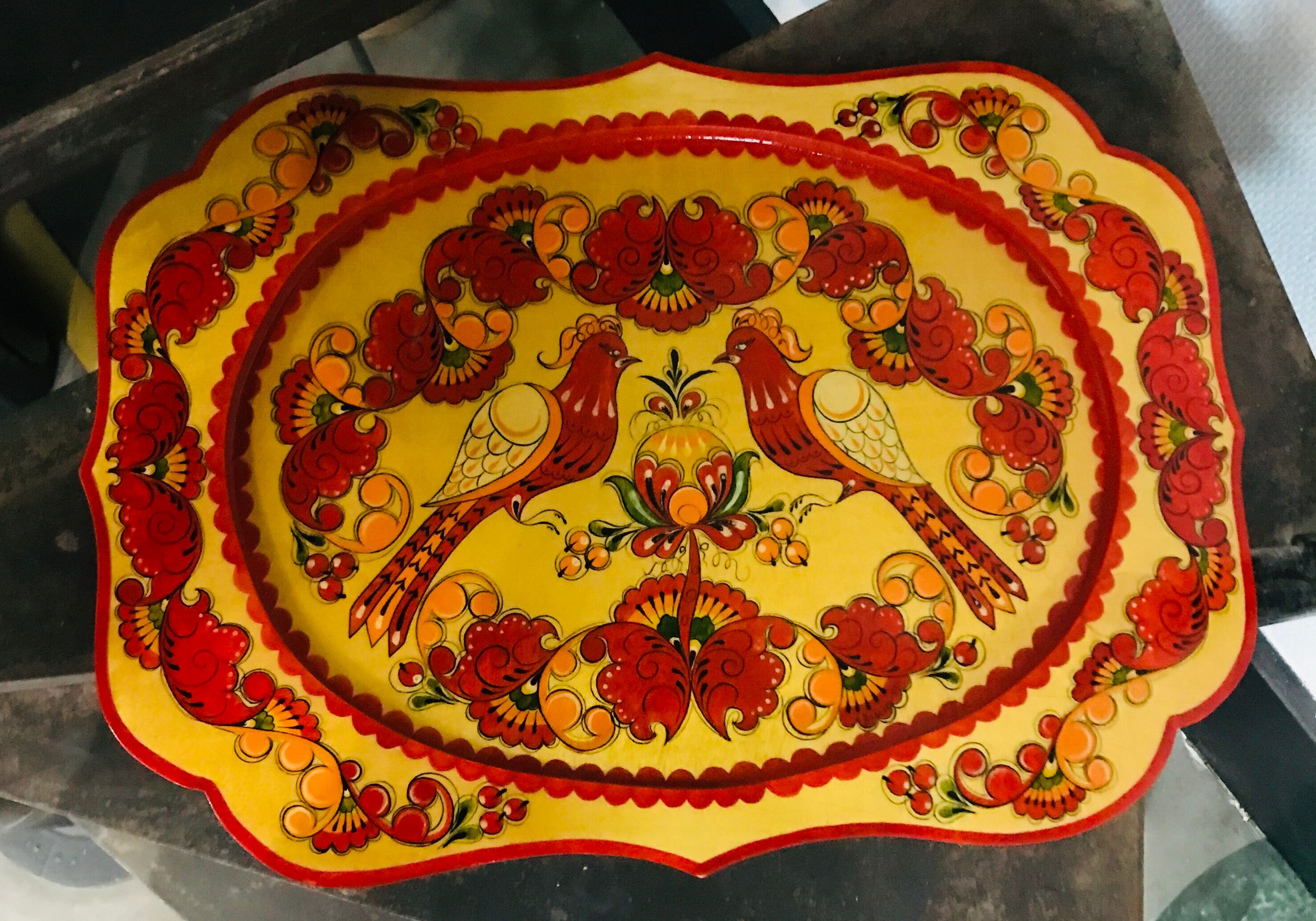 Handmade wooden tray Ukraine