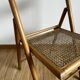 Rattan folding chair