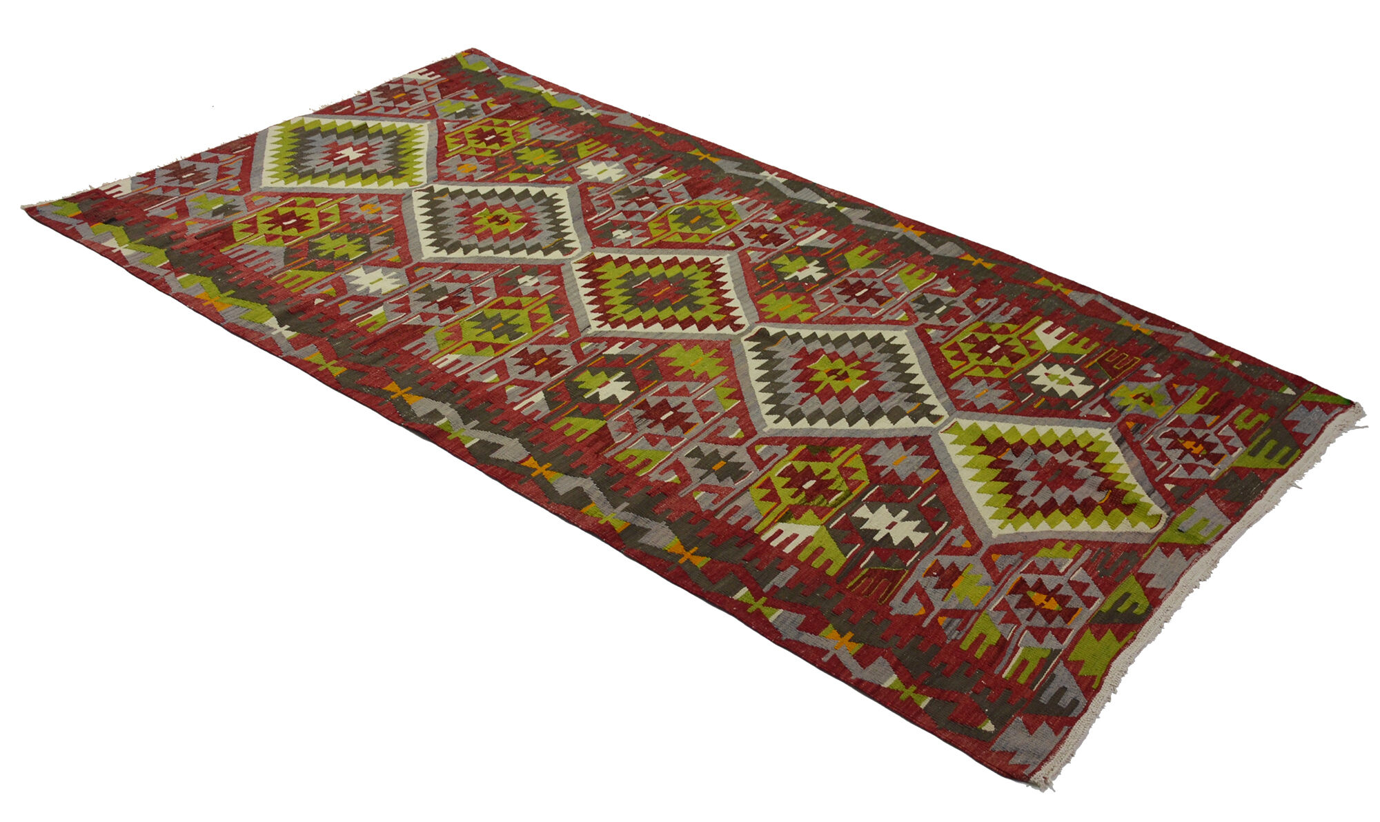Anatolian handmade kilim rug 280 cm x 150 cm