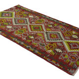 Anatolian handmade kilim rug 280 cm x 150 cm