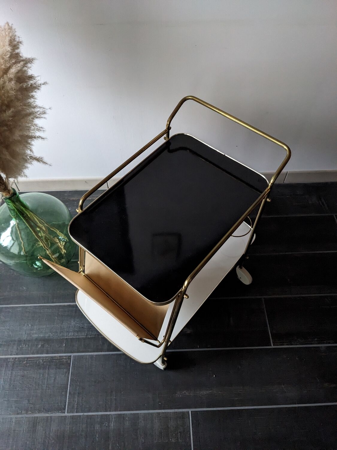 Vintage bar cart