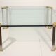 Bronze coffee table - tempered glass by Peter Ghyczy, 1970s