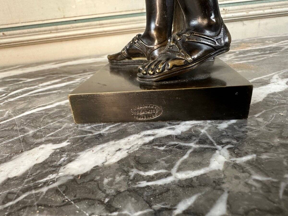 Diane de Gabies, black patinated bronze after the antique