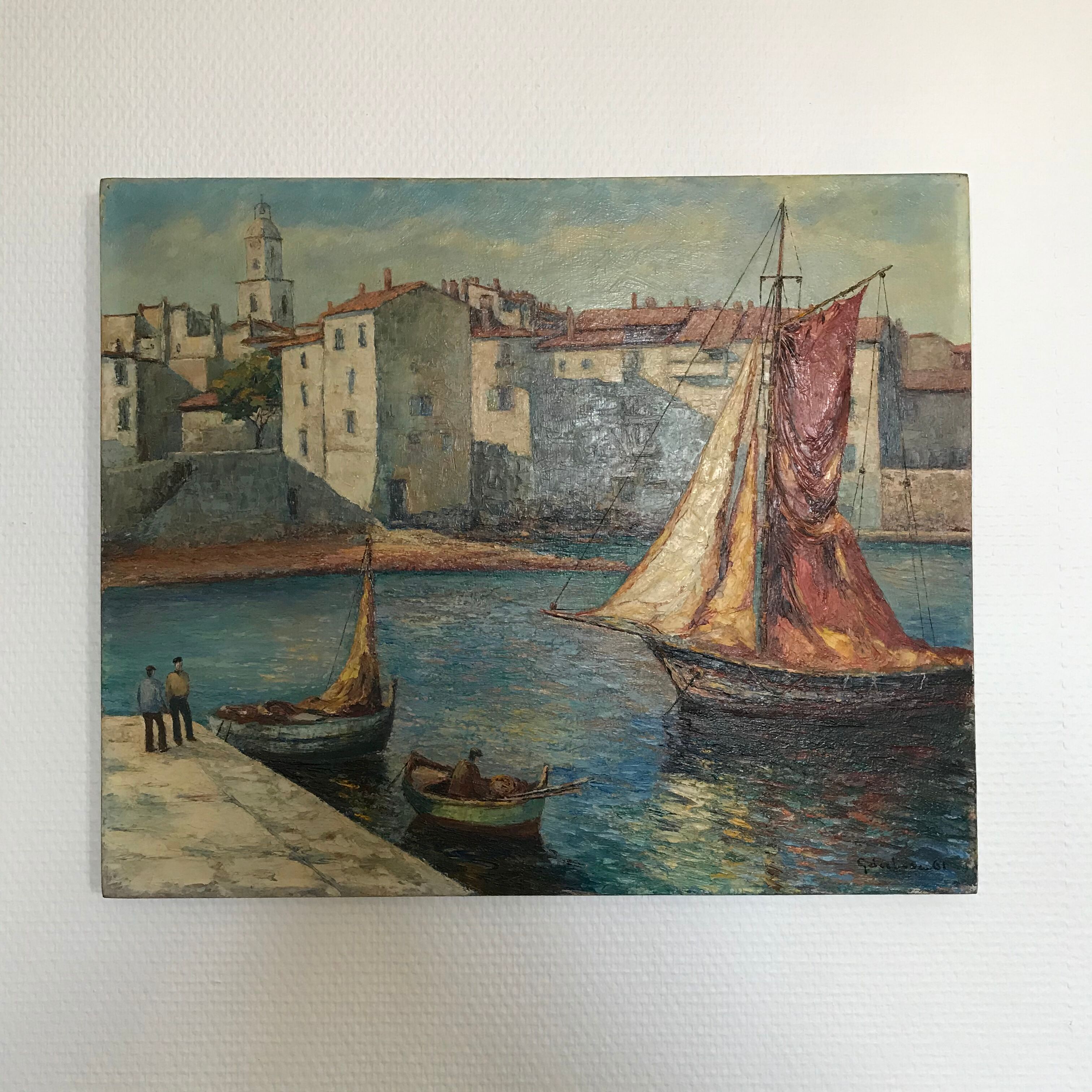 Southern Fishing Port Painting