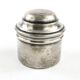 Eclectic pill box, silver-plated brass, Poland, 19th century