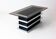 Table basse vintage noire et chromée par Belgo Chrom, 1970