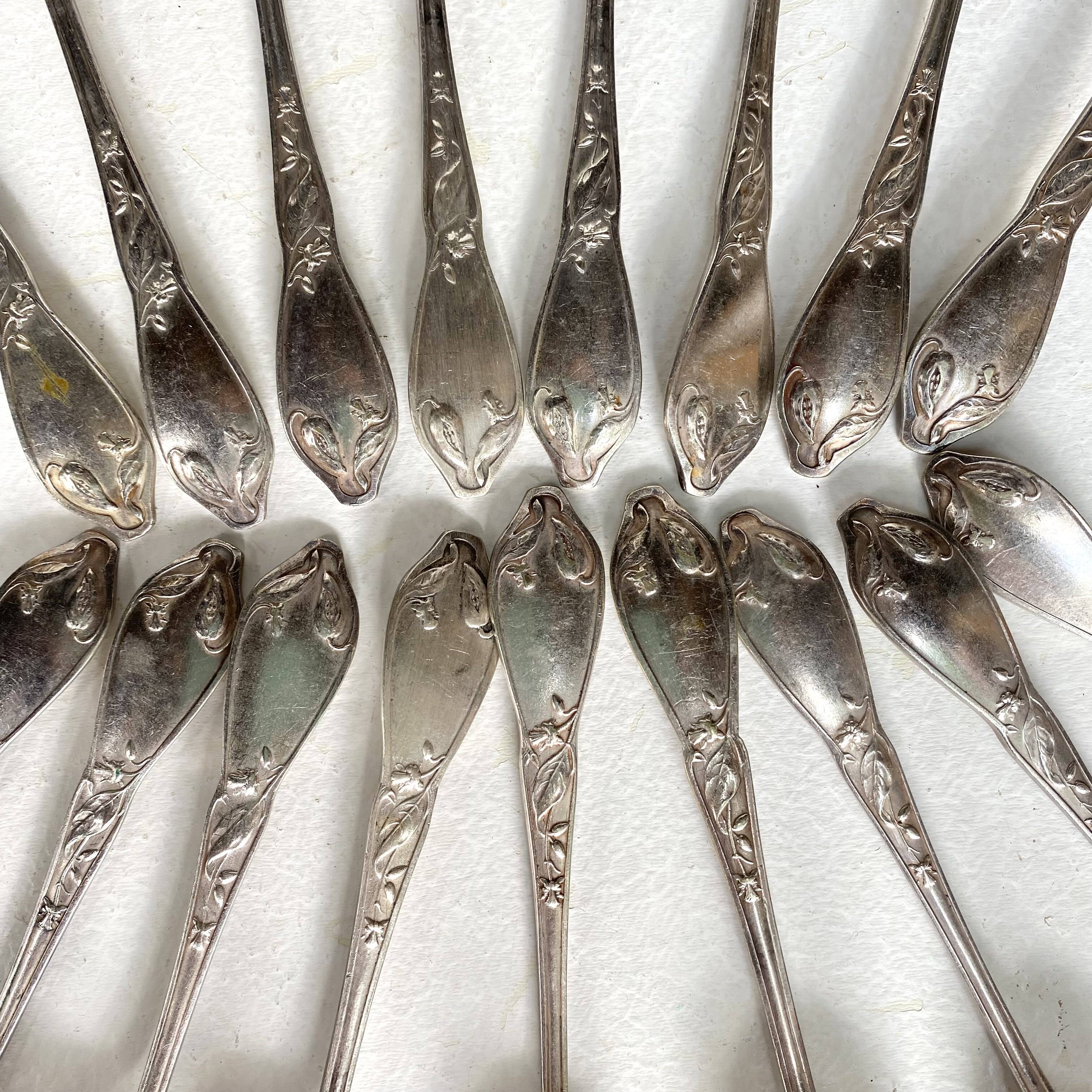 Antique silver-plated spoons