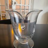 Pitcher made of chiseled glass