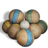 Painted wooden balls game