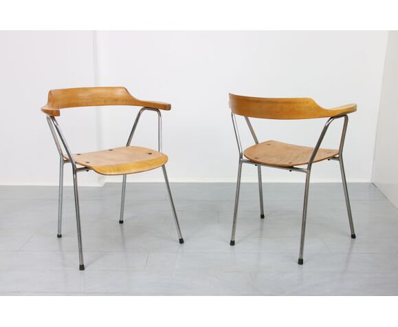 Pair of Vintage 4455 dining chairs from Niko Kralj for Stol | Selency