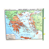 Carte 43 - rome antique - grèce antique - hatier - jean brunhes - andré fugier