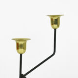 1970s. minimalist table candle holder, for three candles, belgium