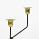 1970s. minimalist table candle holder, for three candles, belgium
