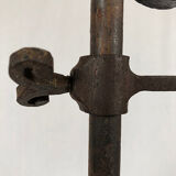 Large wrought iron lamppost, nineteenth