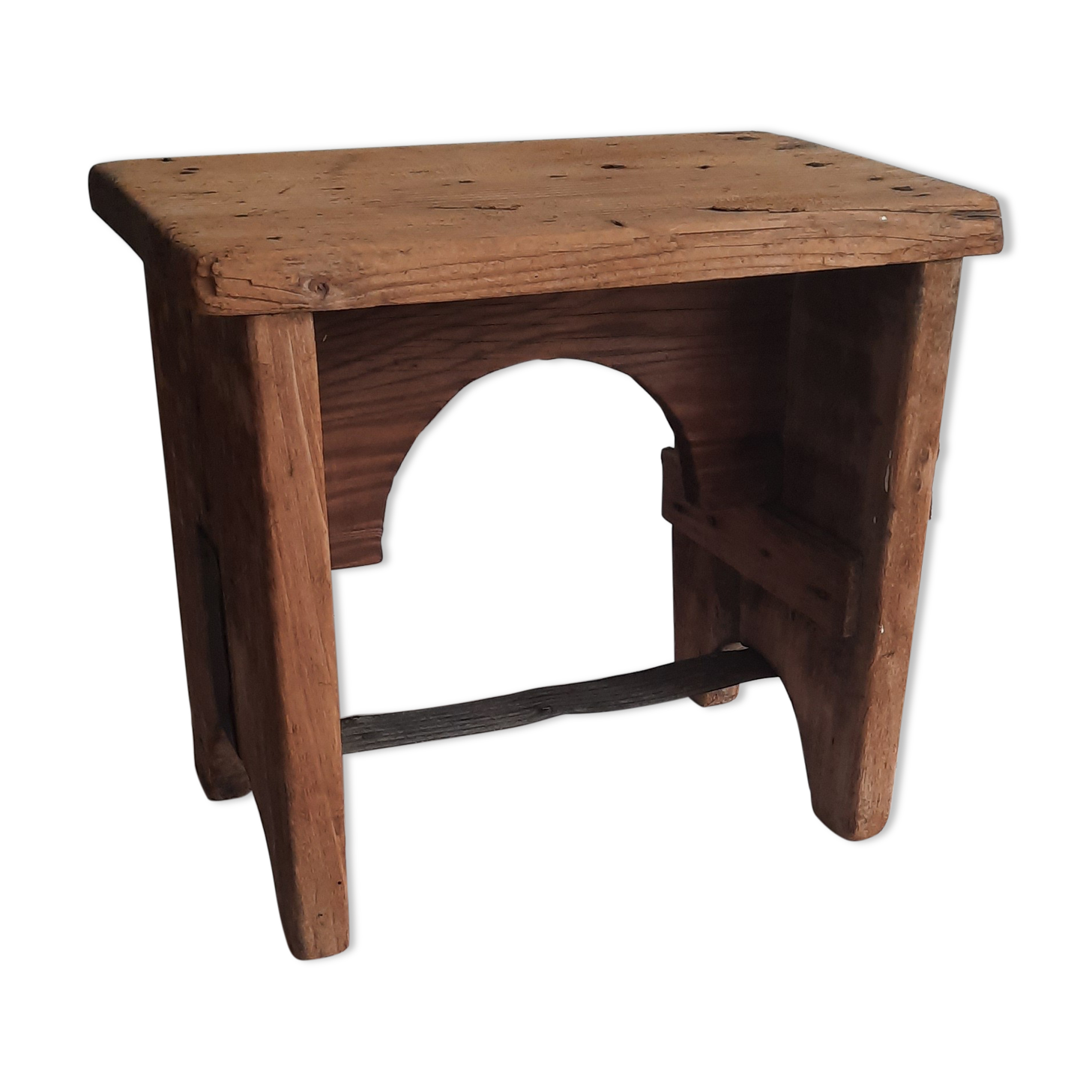 Bench in very old pine