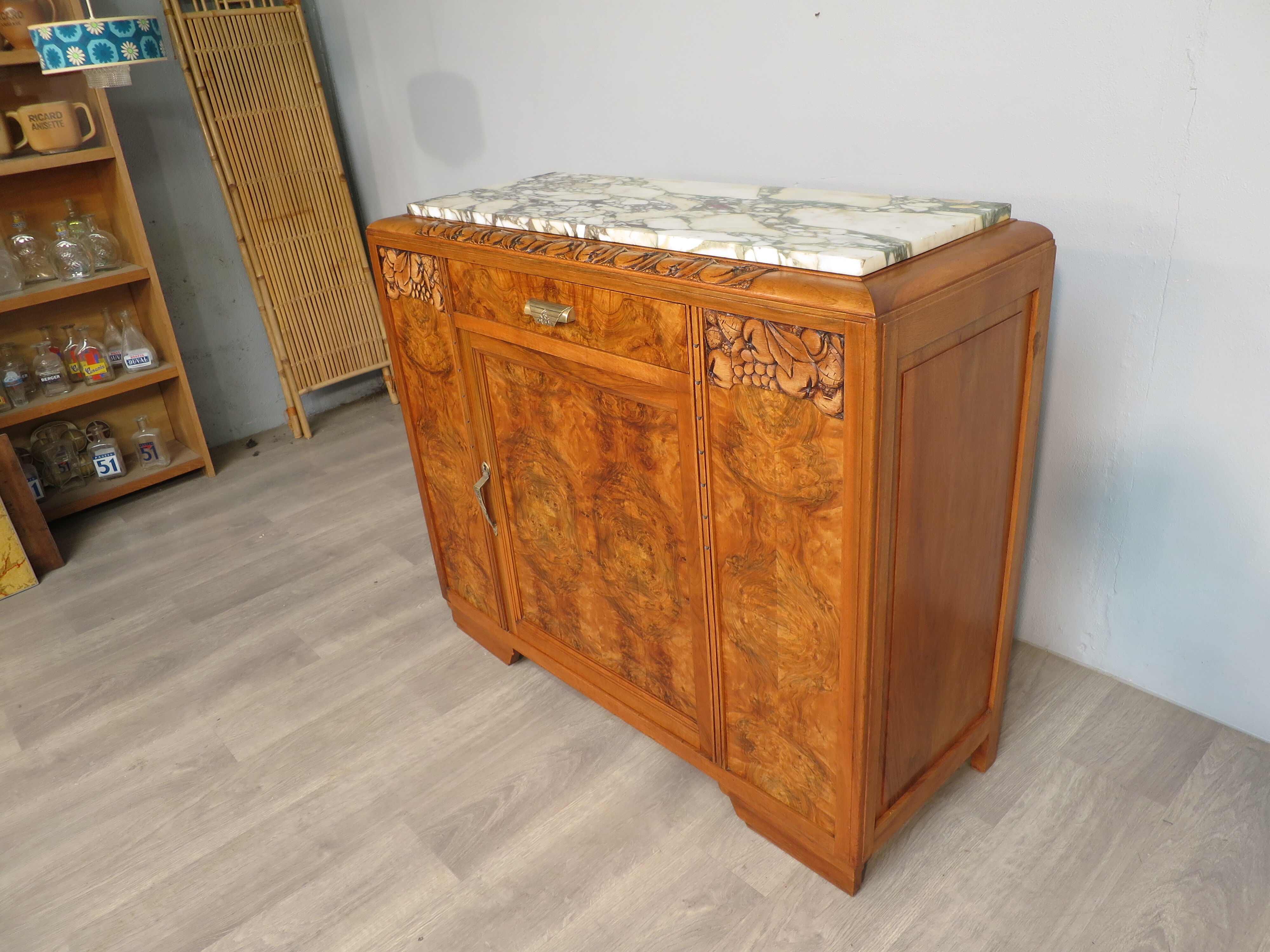 1930s art deco walnut buffet
