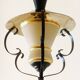 Vintage 1950s frosted glass pendant lamp