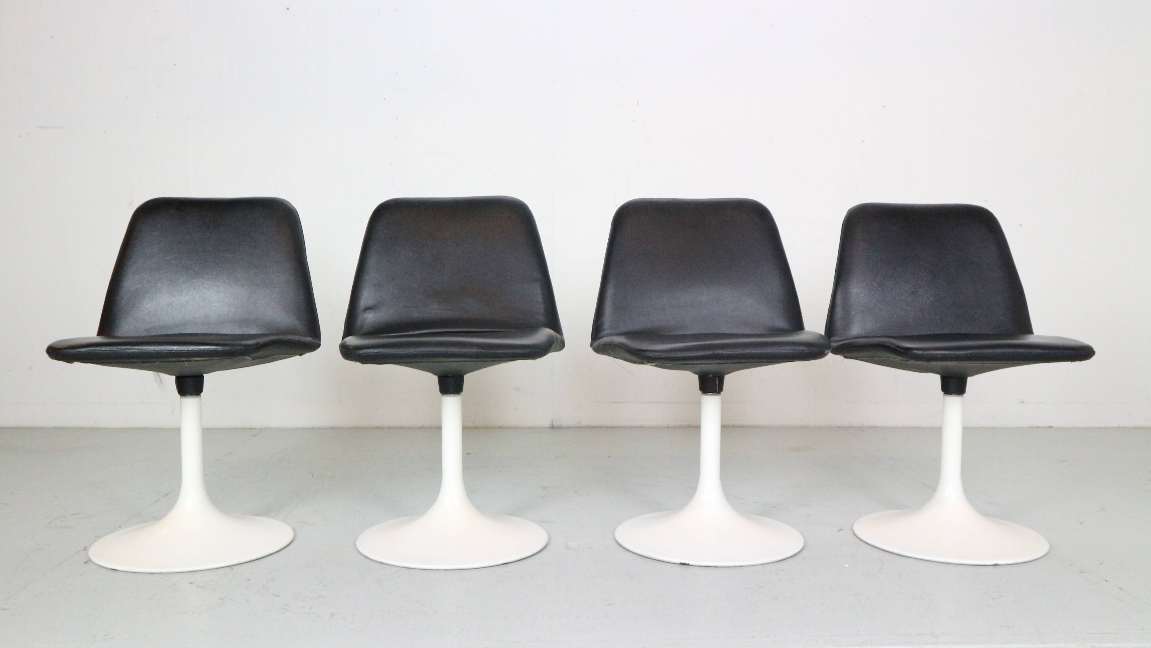 Scandinavian Modern Set Of 4 Dinning Chairs By Börje Johanson Vinga, Sweden 1970