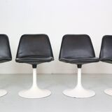 Scandinavian Modern Set Of 4 Dinning Chairs By Börje Johanson Vinga, Sweden 1970