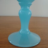 Vase soliflore en opaline bleu