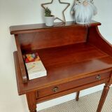 Small vintage desk/console in wood - Louis XVI style - 1 drawer