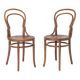 Pair of Antique Bentwood Chairs | Austrian Beechwood Dining Chairs | 1930s