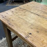 Table de ferme 19ème en sapin et châtaignier