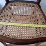 Chaise bois assise cannage, style campagne, 1920 env
