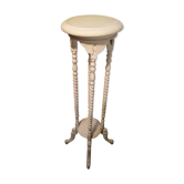 White patinated wooden stool