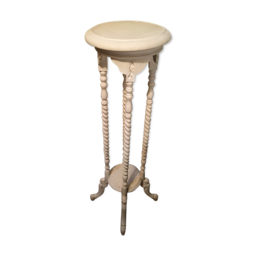 White patinated wooden stool