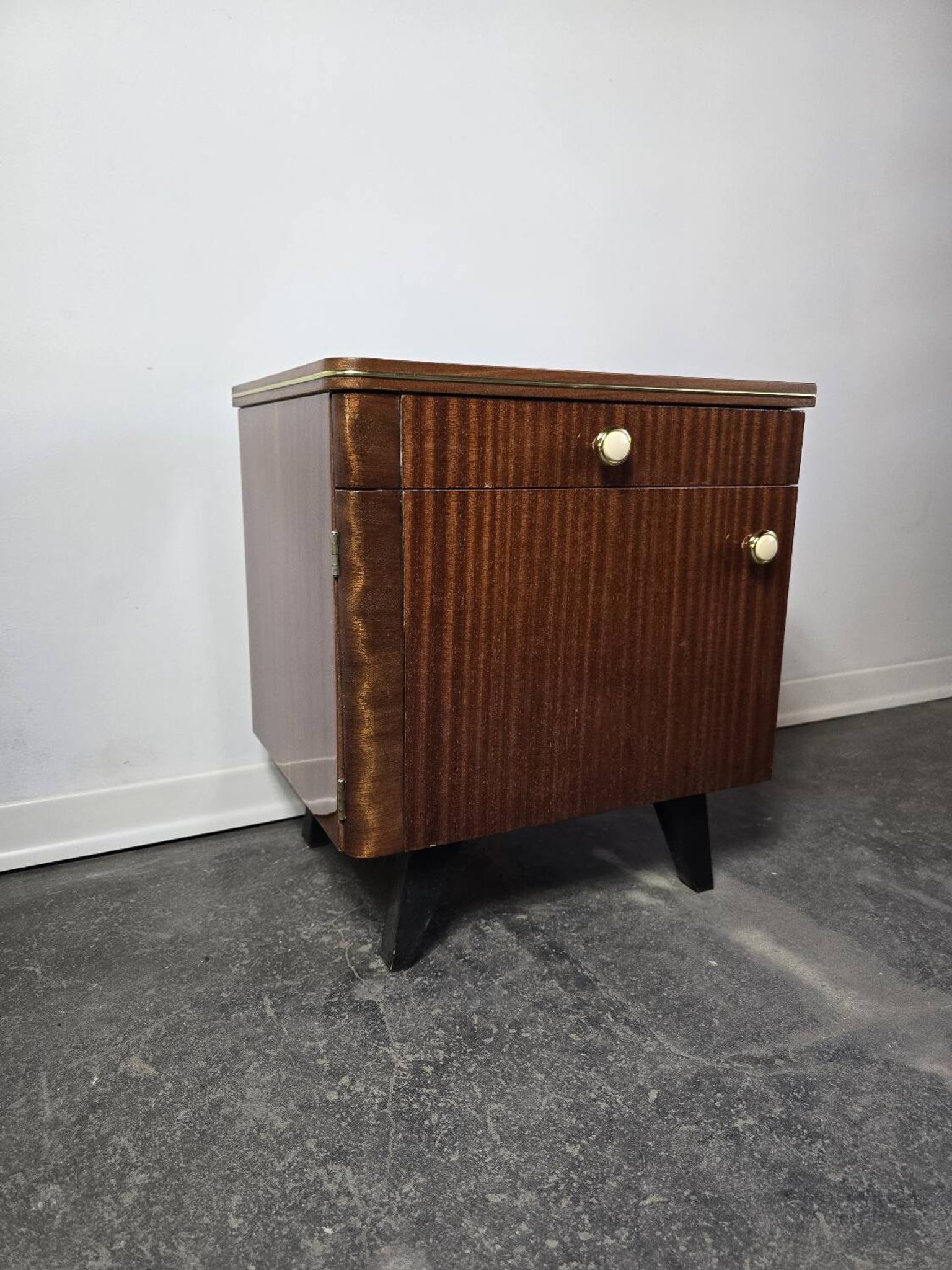 70s Mid Century Nightstand 1 of 2