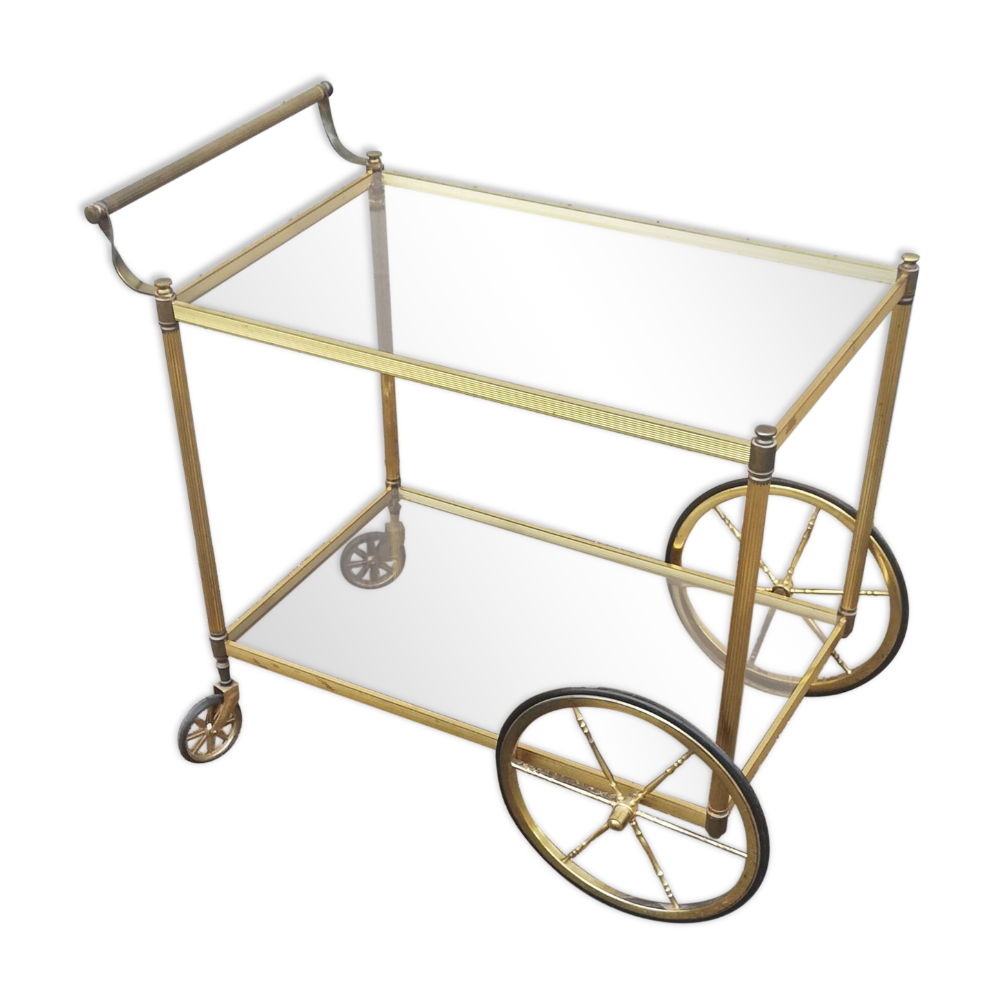 Vintage brass server