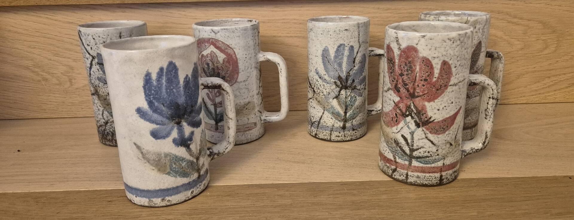 Serie de 6 chopes Gustave Raynaud