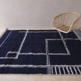 Modern Blue Rug - 284 x 207 cm